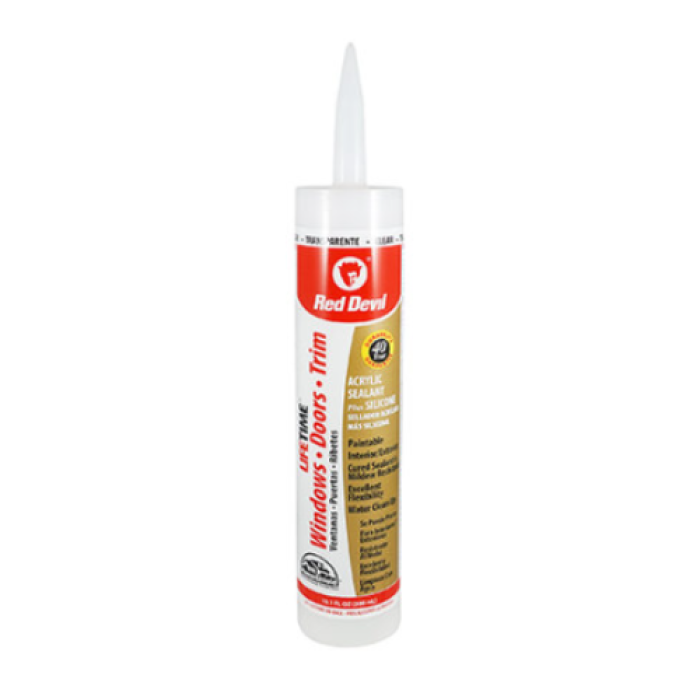 Red Devil 40 Year Siliconized Acrylic Caulk - Clear