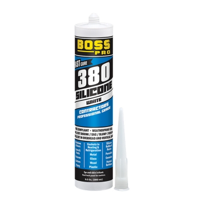 Boss 380 Silicone Caulk 9.5oz - Clear