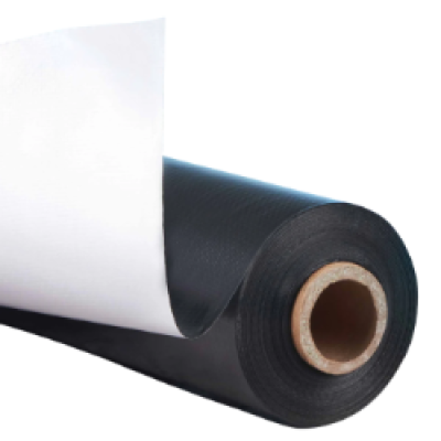 Wall Liner - 8 Mil - White/Black - 3' x 100'