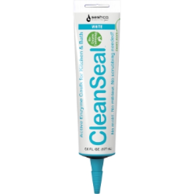 Sashco CleanSeal Kitchen & Bath Caulk – White, 6 oz Tube
