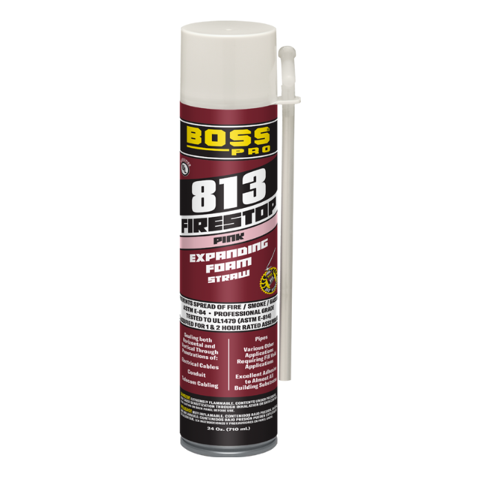 BOSS® 813 FIRESTOP STRAW FOAM- 24 OZ