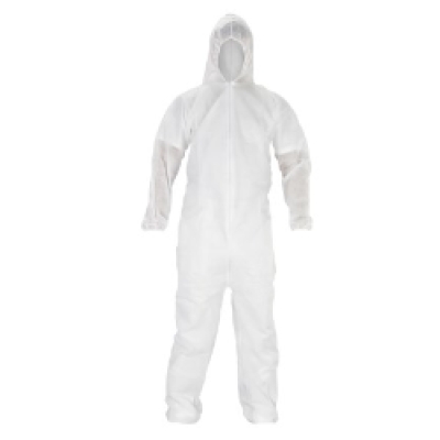 Polypropylene Disposable Hooded Coverall XXL- Case of 25